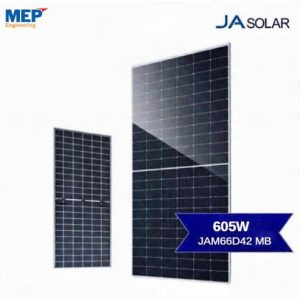 Tấm pin năng lượng mặt trời JA Solar 605W - JAM66D42 MB