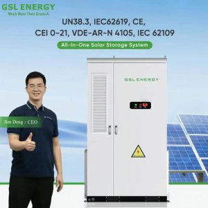 Tủ lưu trữ năng lượng tích hợp điện áp cao GSL Energy cho công nghiệp & thương mại 80kVA / 261kWh