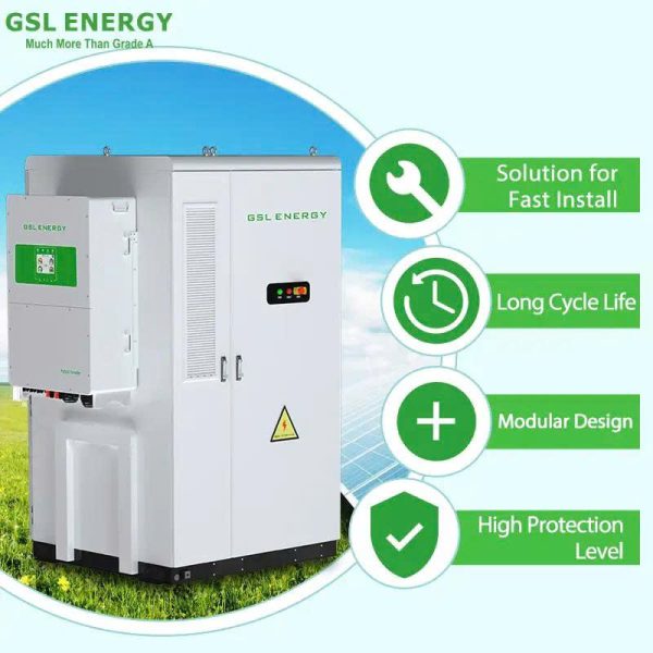 Tủ lưu trữ năng lượng tích hợp điện áp cao GSL Energy cho công nghiệp & thương mại 80kVA / 261kWh