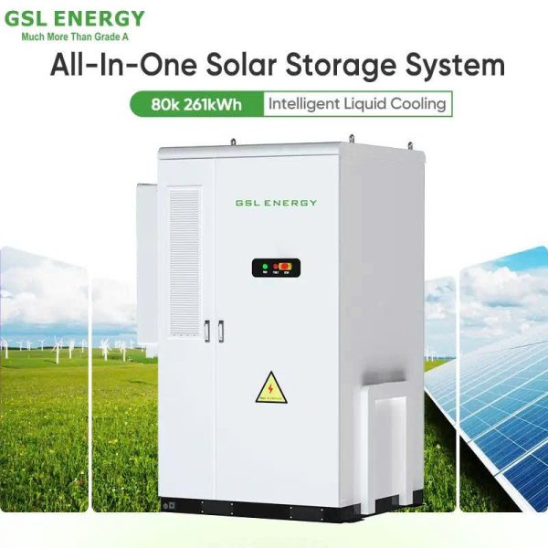 Tủ lưu trữ năng lượng tích hợp điện áp cao GSL Energy cho công nghiệp & thương mại 80kVA / 261kWh