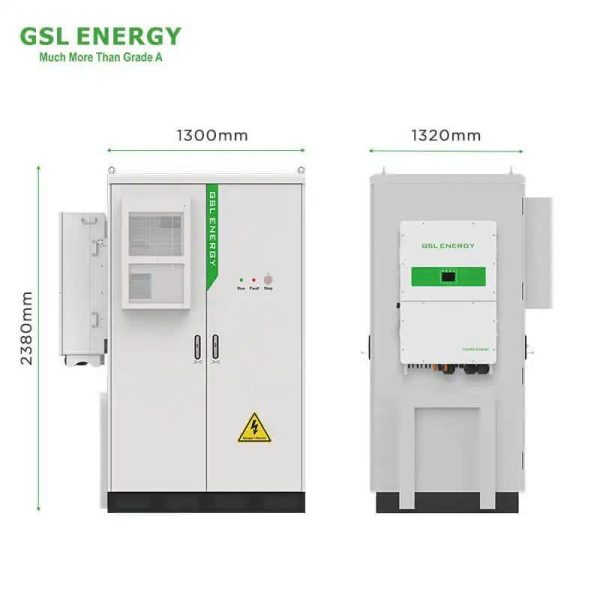 Hệ thống lưu trữ năng lượng pin thương mại và công nghiệp GSL Energy đa năng 125kVA / 241kWh