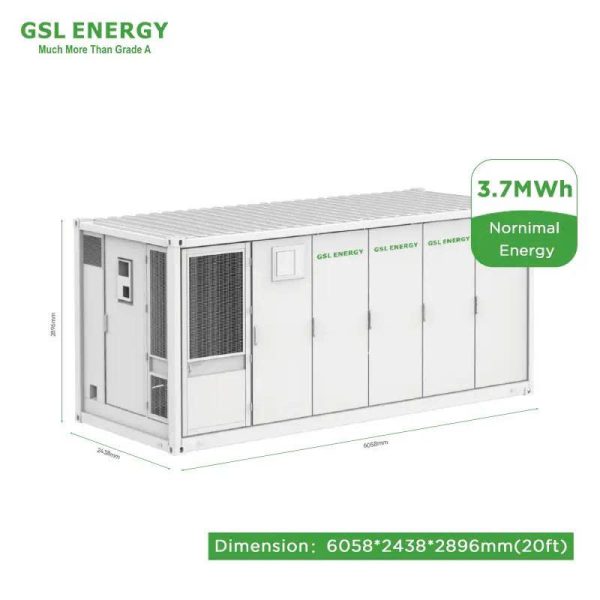 Hệ thống lưu trữ năng lượng container làm mát bằng chất lỏng GSL 3,72 MWh (20ft)