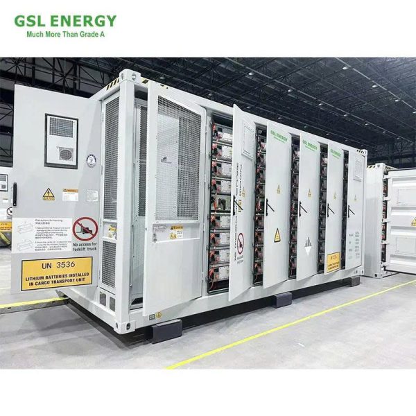 Hệ thống lưu trữ năng lượng dạng container BESS làm mát bằng chất lỏng, công suất 1MWh-5MWh.