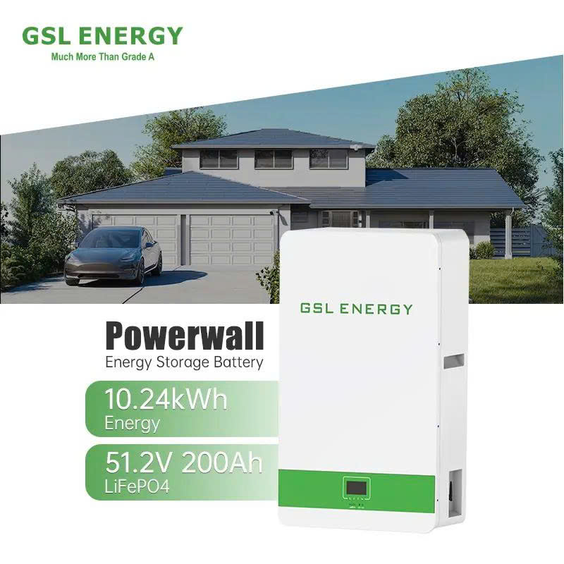 Pin lưu trữ năng lượng gia đình 10kWh treo tường GSL LiFePO4 51.2V 200Ah