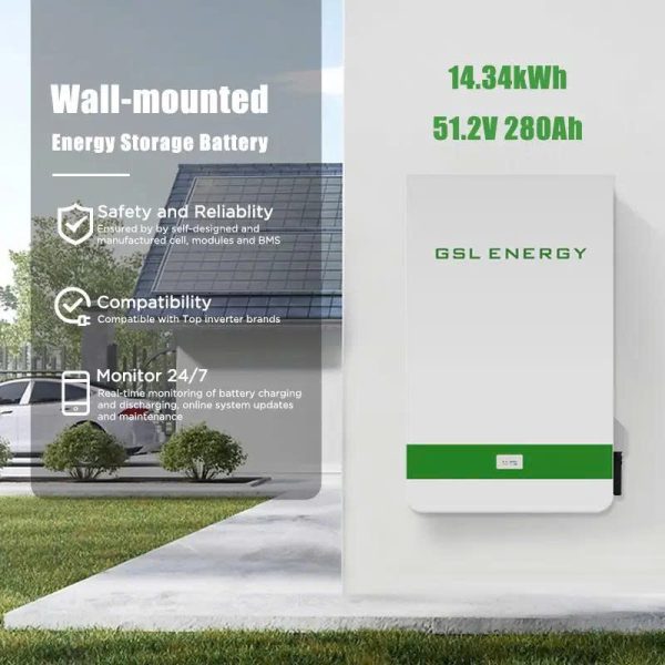 Pin treo tường LiFePO4 GSL Energy 14.34kWh